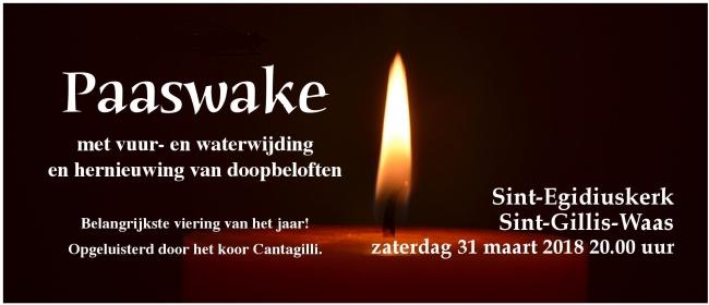 Paaswake 2018 Sint-Egidiuskerk © Kerk Stekene en Sint-Gillis-Waas