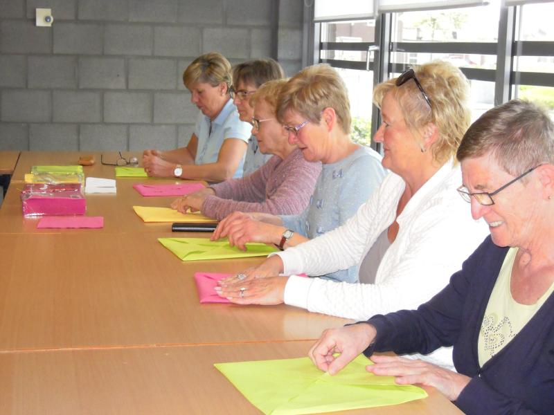 Servetten plooien 