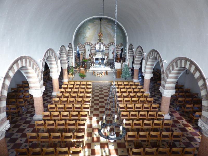 Kerk St.-Paulus Oudenbos - Zicht op het schip van de kerk 