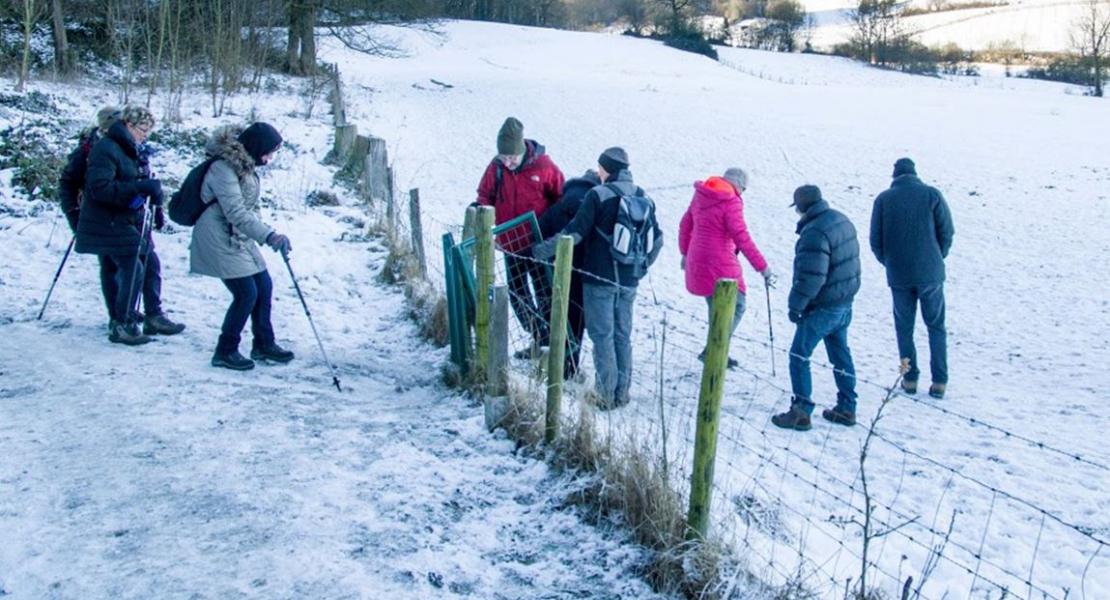 De winterwandeling van KWB 