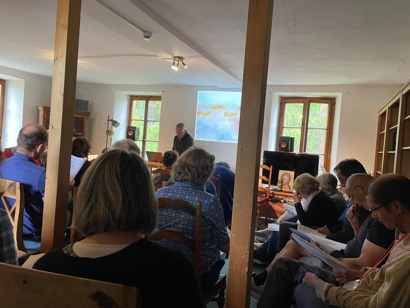 Vormingsmoment onder begeleiding van Jan Christiaens © Rik Poppe