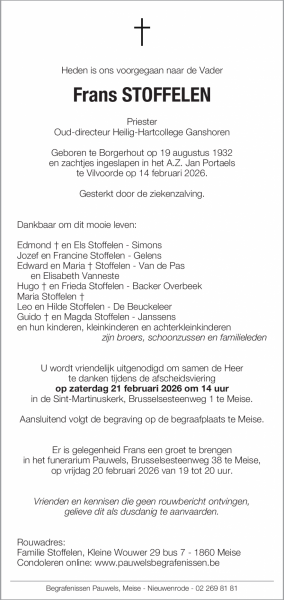 Frans Stoffelen in de krant 