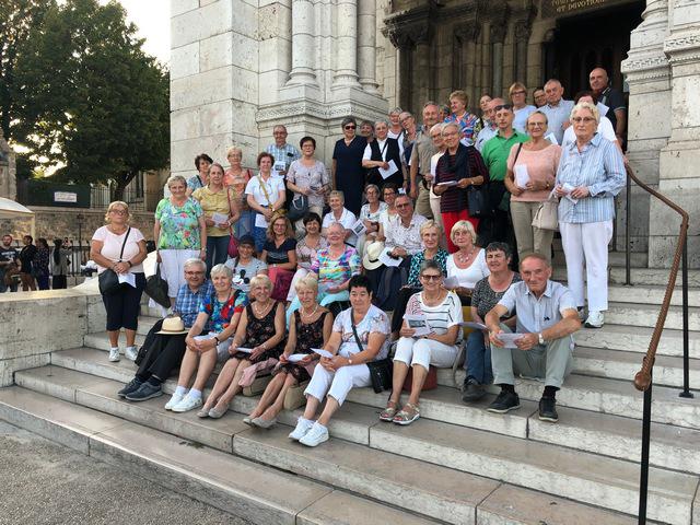 Groepsfoto aan de Sacré-Coeur © Alexander Vandaele