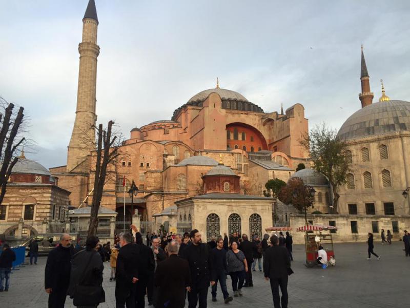 De Hagia Sophiakerk in Istanbul is vandaag een museum. © Tommy Scholtes