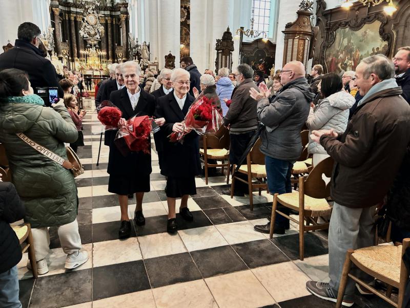 Jubileumviering Zr. Renata en Zr. Carola - Abdijkerk Ninove - 08-12-2024 © Jaron Sertin