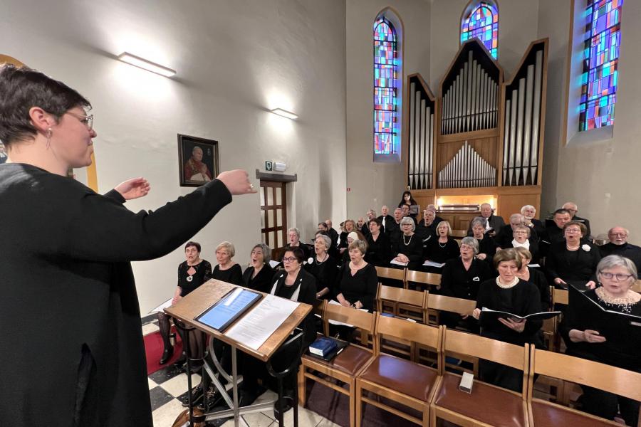 Dankviering in de Sint-Agathakerk voor Pater Dirk De Vis ter gelegenheid van zijn pensionering © Pastorale zone Leuven aan de Dijle