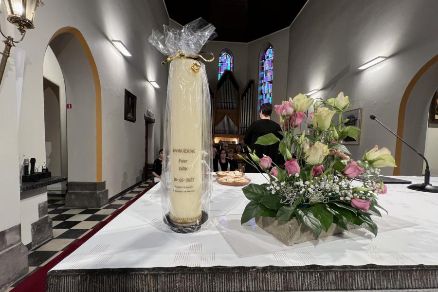 Dankviering in de Sint-Agathakerk voor Pater Dirk De Vis ter gelegenheid van zijn pensionering © Pastorale zone Leuven aan de Dijle