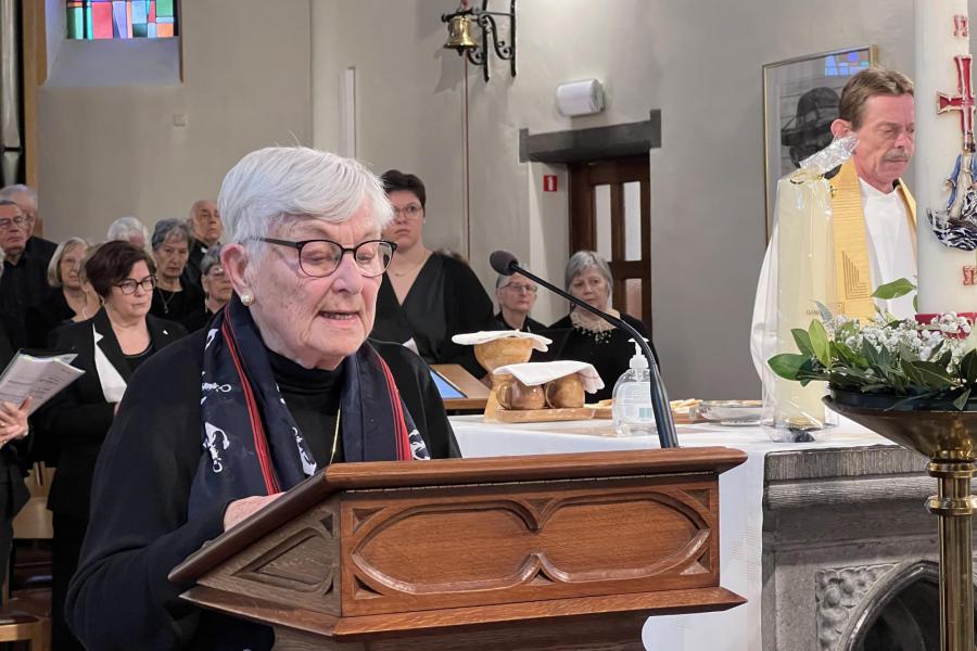Dankviering in de Sint-Agathakerk voor Pater Dirk De Vis ter gelegenheid van zijn pensionering © Pastorale zone Leuven aan de Dijle