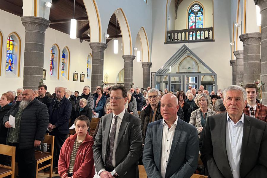 Dankviering in de Sint-Agathakerk voor Pater Dirk De Vis ter gelegenheid van zijn pensionering © Pastorale zone Leuven aan de Dijle