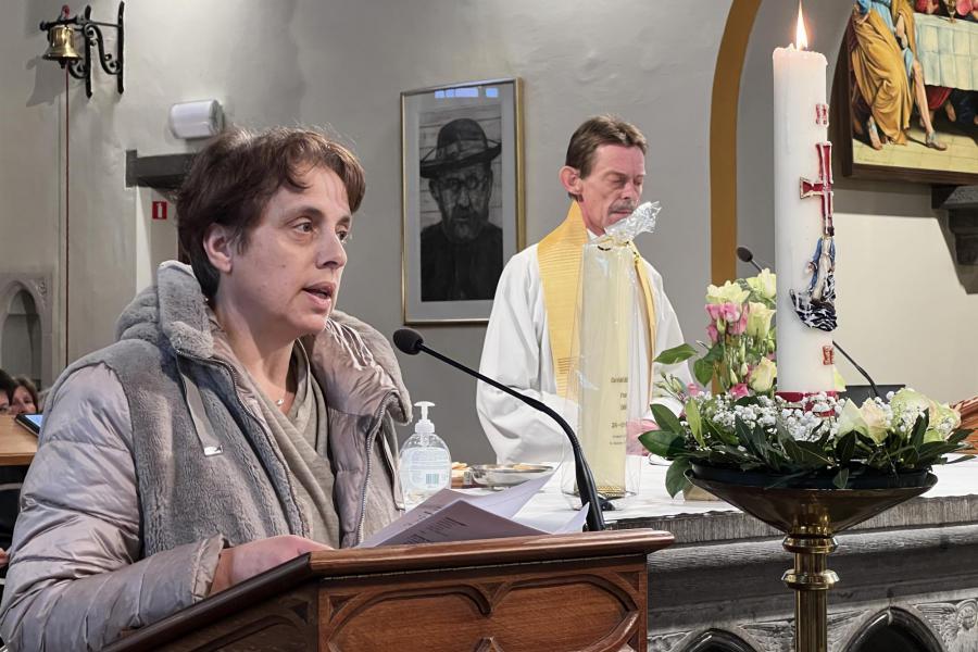 Dankviering in de Sint-Agathakerk voor Pater Dirk De Vis ter gelegenheid van zijn pensionering © Pastorale zone Leuven aan de Dijle