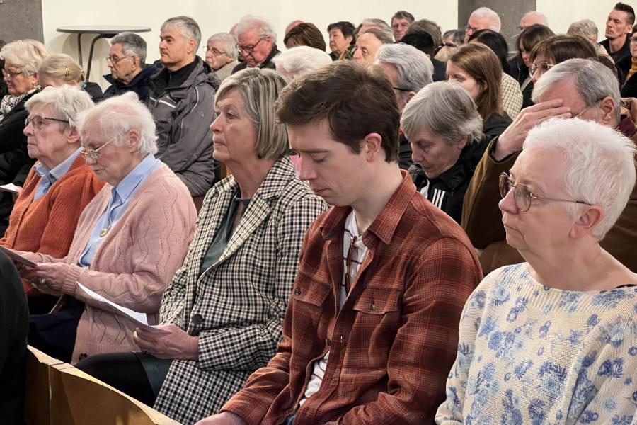 Dankviering in de Sint-Agathakerk voor Pater Dirk De Vis ter gelegenheid van zijn pensionering © Pastorale zone Leuven aan de Dijle