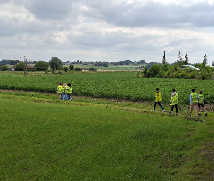 GBS Het Wijsternest Ingooigem trok op pad zoals pelgrims naar Compostella. 