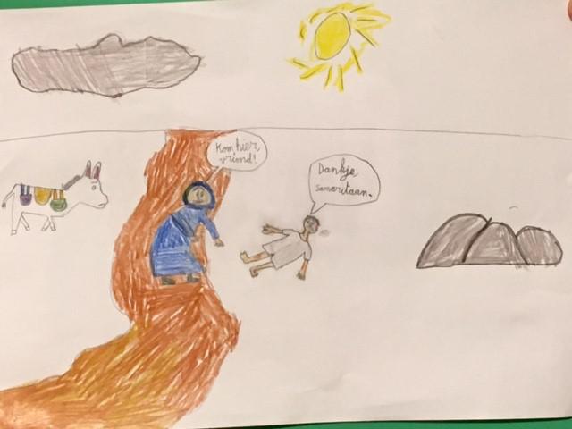 tekening van Sebastian 