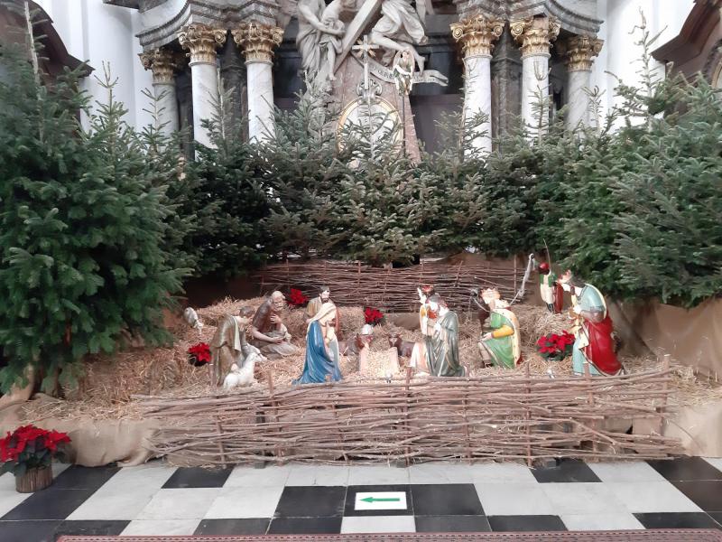 Kerststal in de Abdijkerk van Ninove © RVT