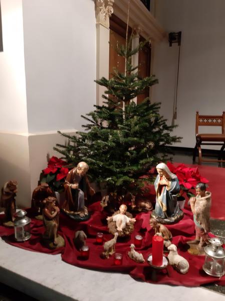 Kerststal in het klooster bij de Zusters Heilige Harten © RVT