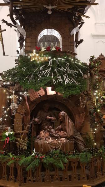 Kerststal in de kerk van Meerbeke © Alexander Vandaele