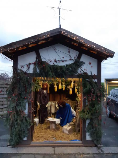 Kerststal in de Rietstraat te Eichem © Lieve Torrekens