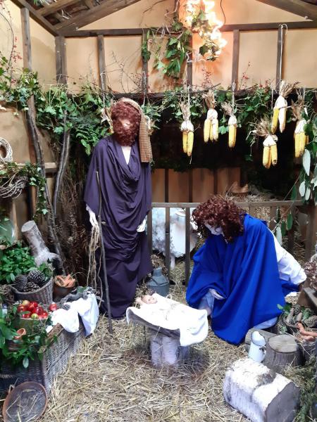 Kerststal in de Rietstraat te Eichem © Lieve Torrekens