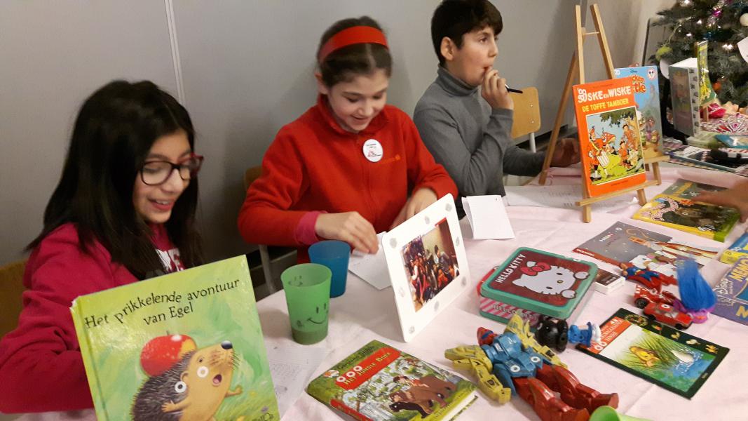 boekenstand in de school © baisisschool Champagnat