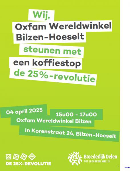 koffiestop Wereldwinkel Bilzen-Hoeselt © BD