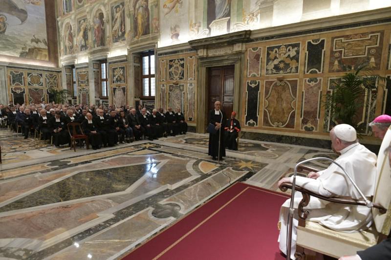 Voor de 300ste verjaardag van de dood van De La Salle waren 300 broeders uitgenodigd © Vatican Media