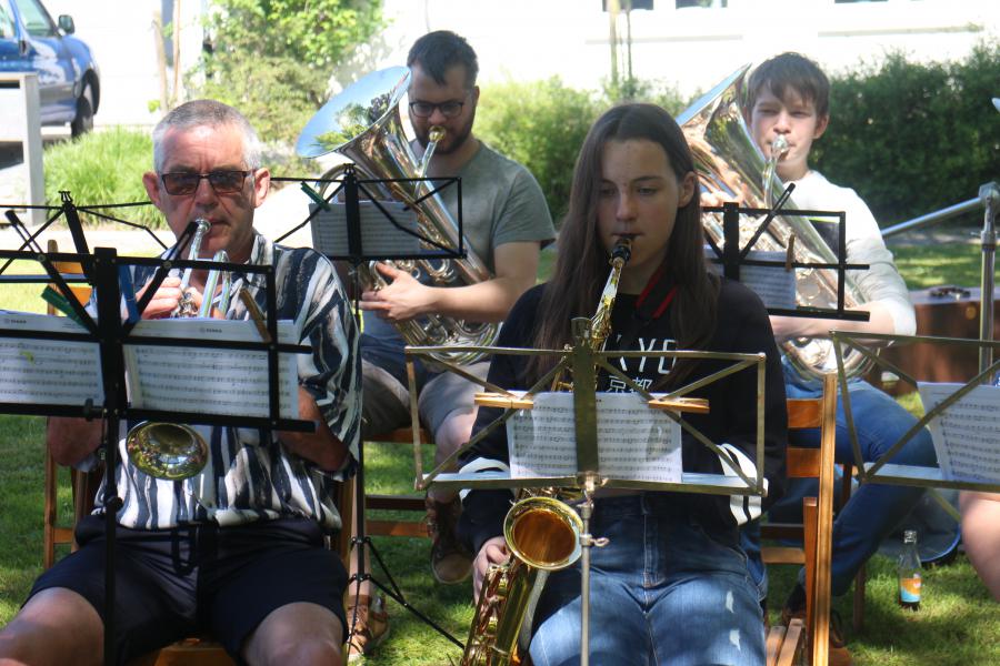 De fanfare in volle actie © RvH