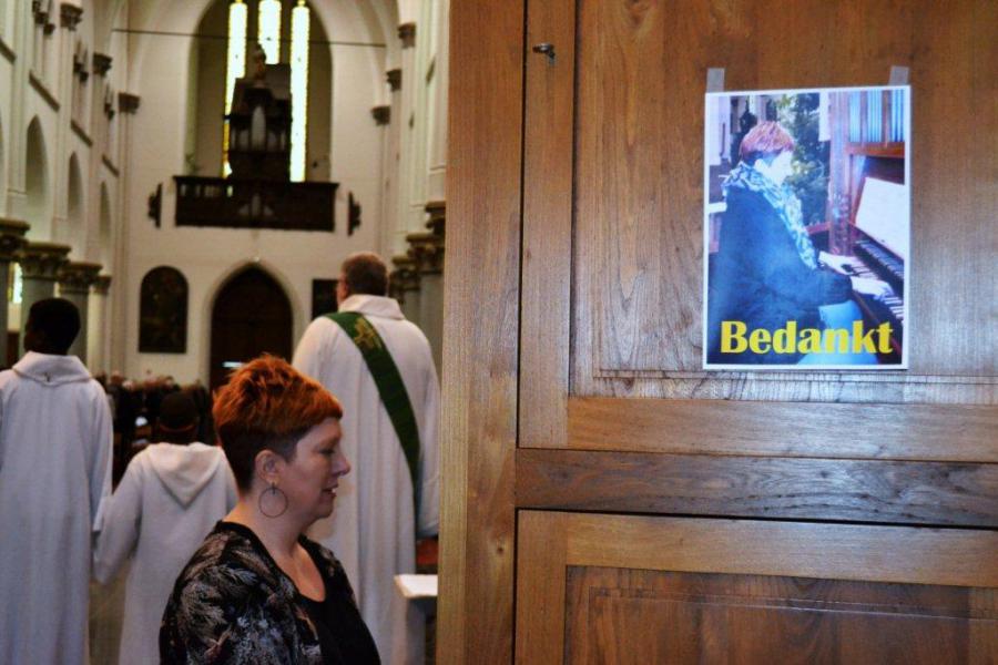 Christina Burm neemt afscheid als organiste in onze kerk © Urbain Van Kemseke