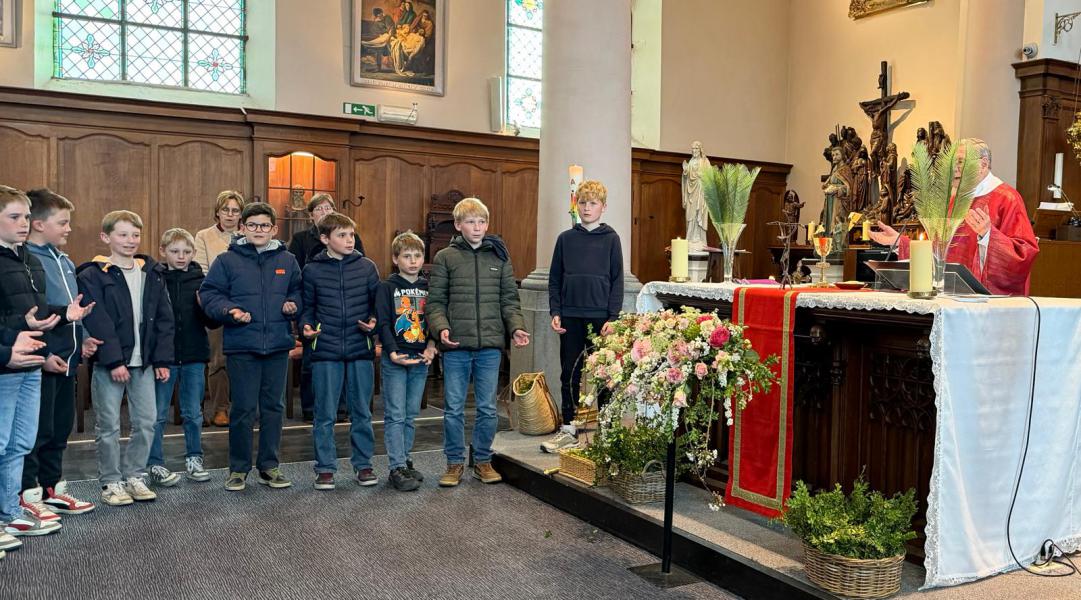 Palmviering @kerk Gijzelbrechtegem 