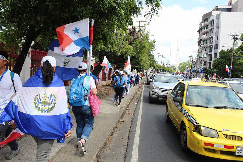 Op weg naar de openingsviering © WJD Panama 2019