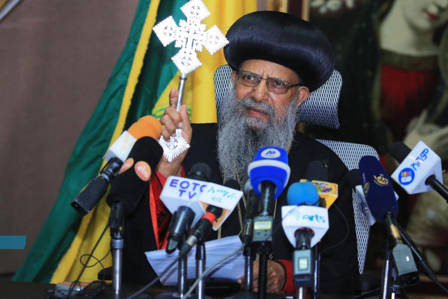 Patriarch Mathias van de Ethiopisch-orthodoxe Kerk © RR