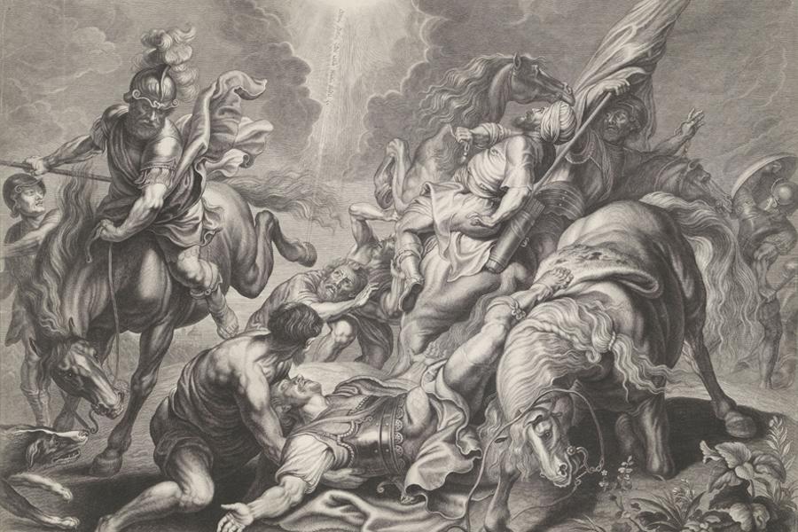 Willem de Broen naar Peter Paul Rubens 1686-1748, De bekering van Saulus (Paulus) © Rijksmuseum Amsterdam