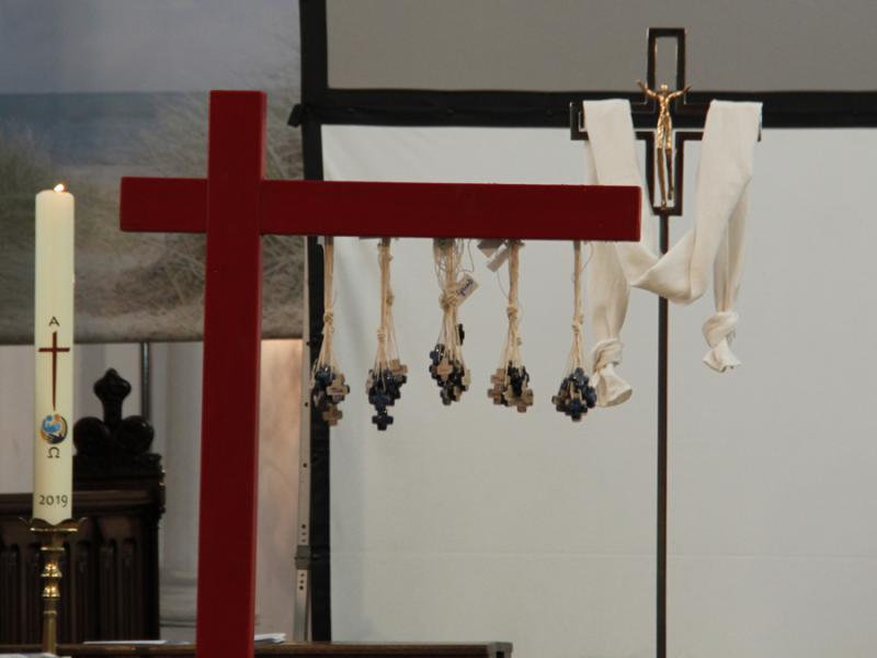 Vormselvoorbereiding  in de St Willibrorduskerk in Wulpen 