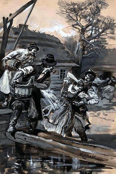 Smigus Dyngus in het verleden 