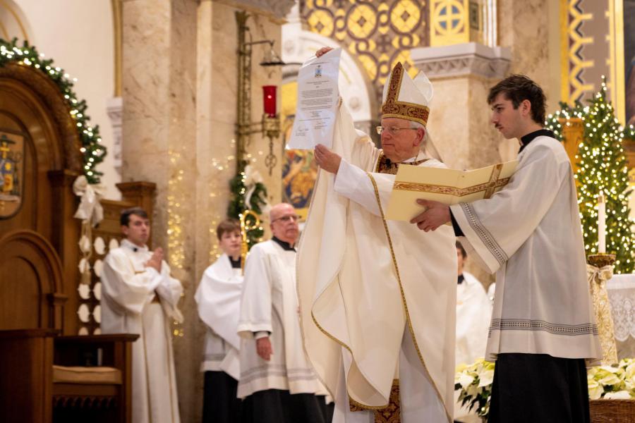 Op 28 december 2025 kondigde Mgr. Ricken officieel het onderzoek naar de heiligheid van Adele aan © Bisdom Green Bay