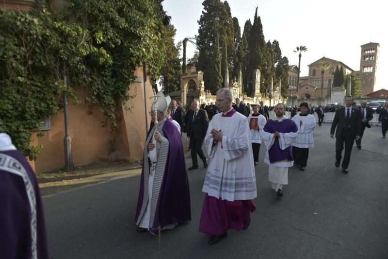 De jaarlijkse processie op aswoensdag © Vatican Media