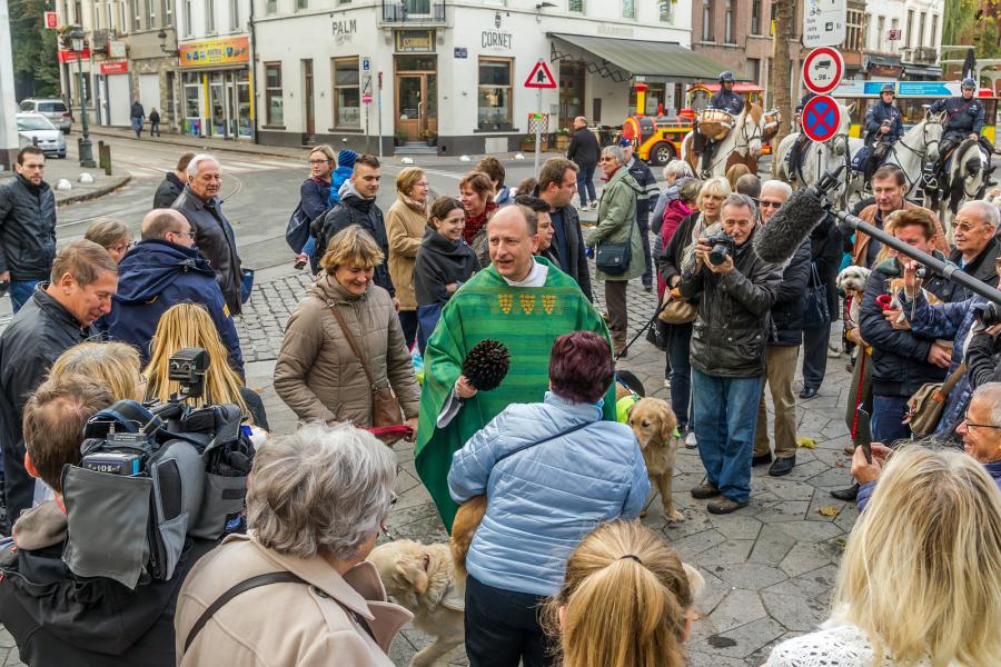 Sint-Hubertusviering met dierenzegening © Frans Verwerft