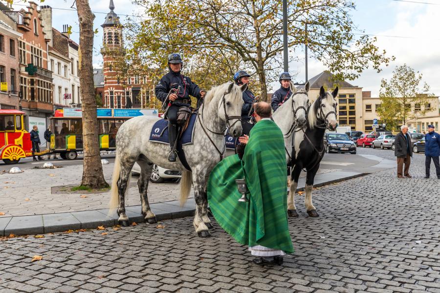 Sint-Hubertusviering met dierenzegening © Frans Verwerft