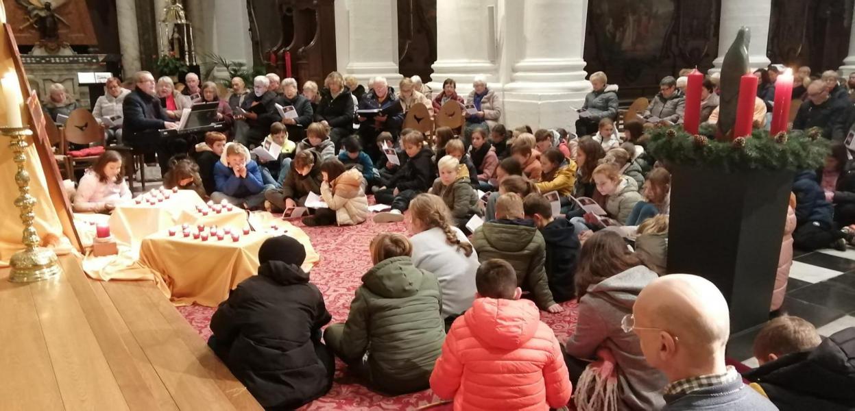 Taizé-viering met vormelingen © Tim Van Nieuwenhove