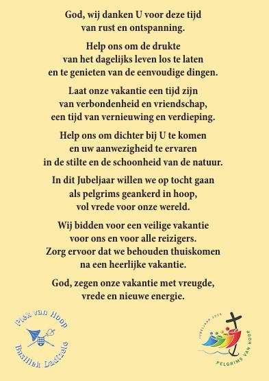 Onderweg als pelgrims van hoop © bedevaarten