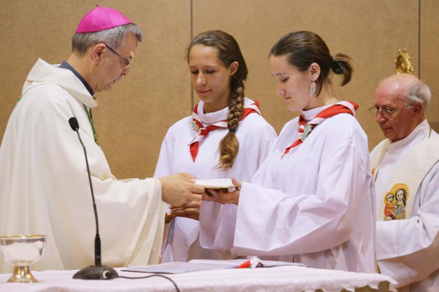 Eén van de eucharistievieringen in Lourdes voorgegaan door Mgr. Johan Bonny © Lourdesbedevaart Antwerpen