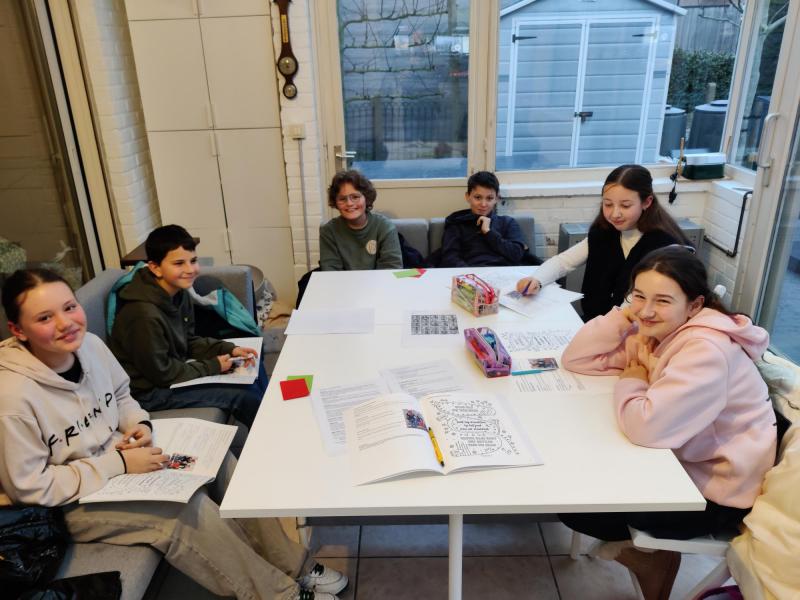 De vormelingen van het groepje van Wouter © Wouter Vanhauwaert