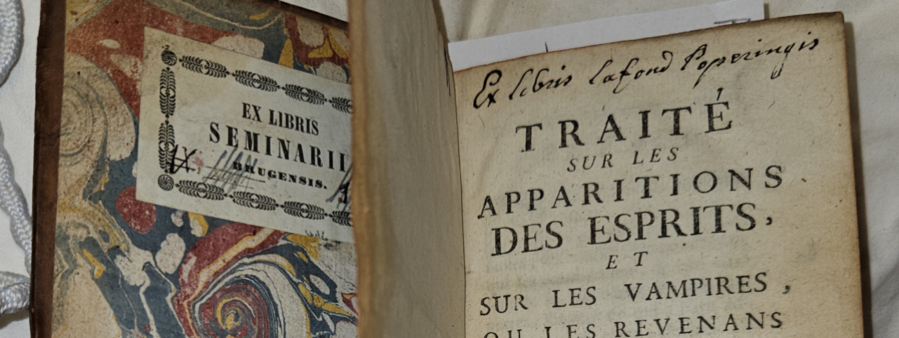 Traité sur les apparitions des esprits, et sur les vampires, ou les revenans de Hongrie, de Moravie © Bibliotheek Grootseminarie