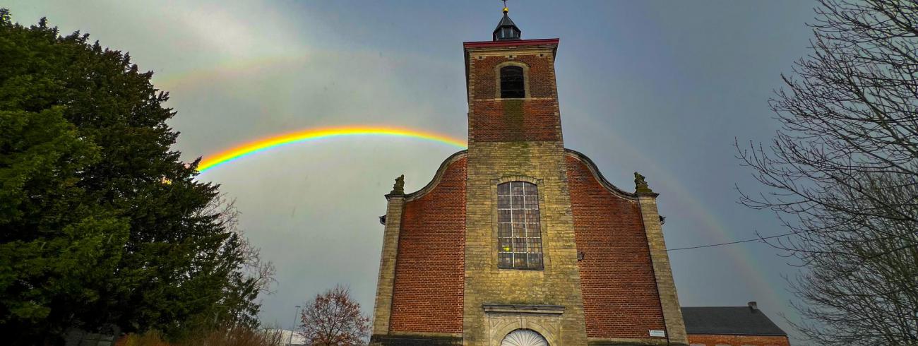 Sint Martinus met regenboog © Chris De Groote