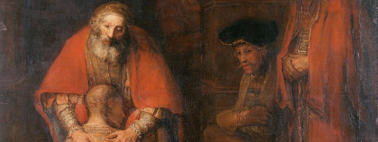Wanneer Abdelkader Benali zijn moeder de parabel van de verloren zoon vertelt voordat ze het gelijknamige schilderij van Rembrandt gaan bekijken,  is ze tot tranen toe geroerd. © Wikipedia