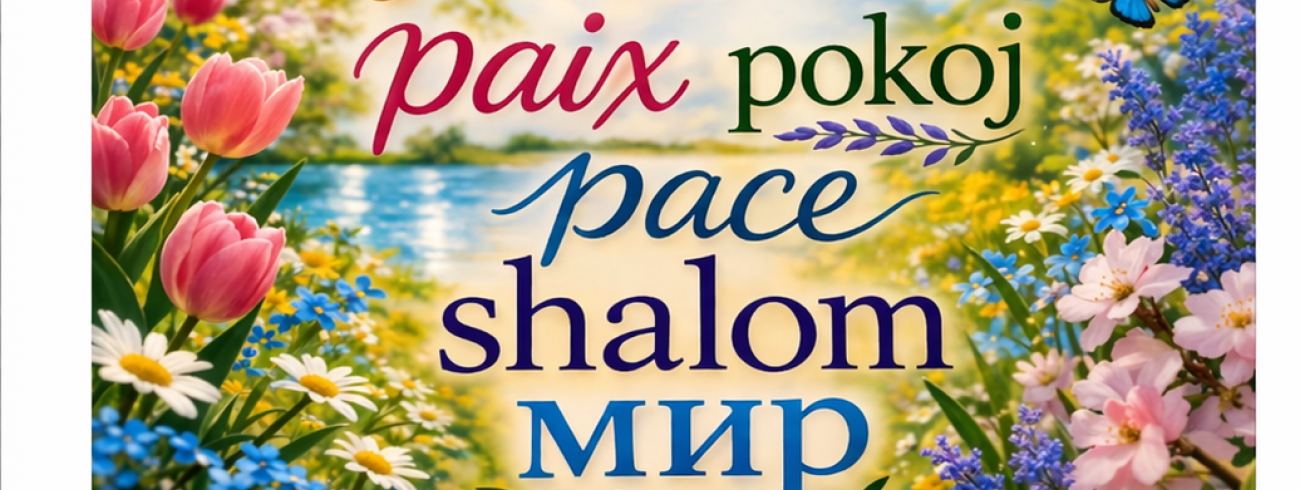 Affiche Gebedsdag voor de wereldvrede © Chris De Groote