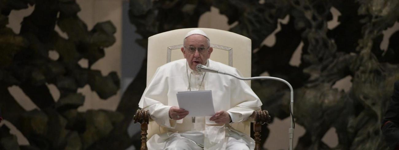 Paus Franciscus tijdens de algemene audiëntie van woensdag 6 februari 2019 © VaticanNews