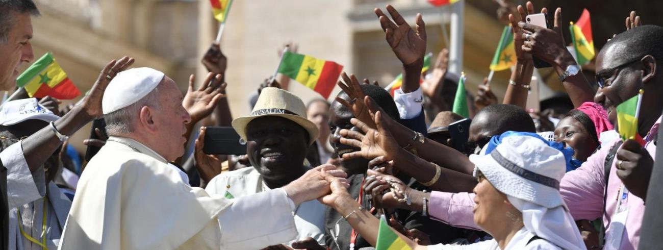 Paus Franciscus tijdens de algemene audiëntie van woensdag 11 september 2019 © VaticanMedia