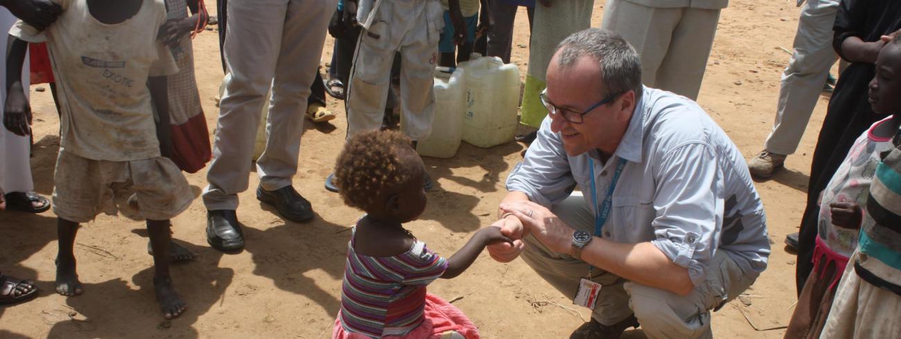 Geert Cappelaere koos er in 1999 voor definitief bij Unicef te blijven, op voorwaarde dat die organisatie altijd het grootste verschil kan blijven maken voor de grootste groep meest kwetsbare kinderen. © Unicef