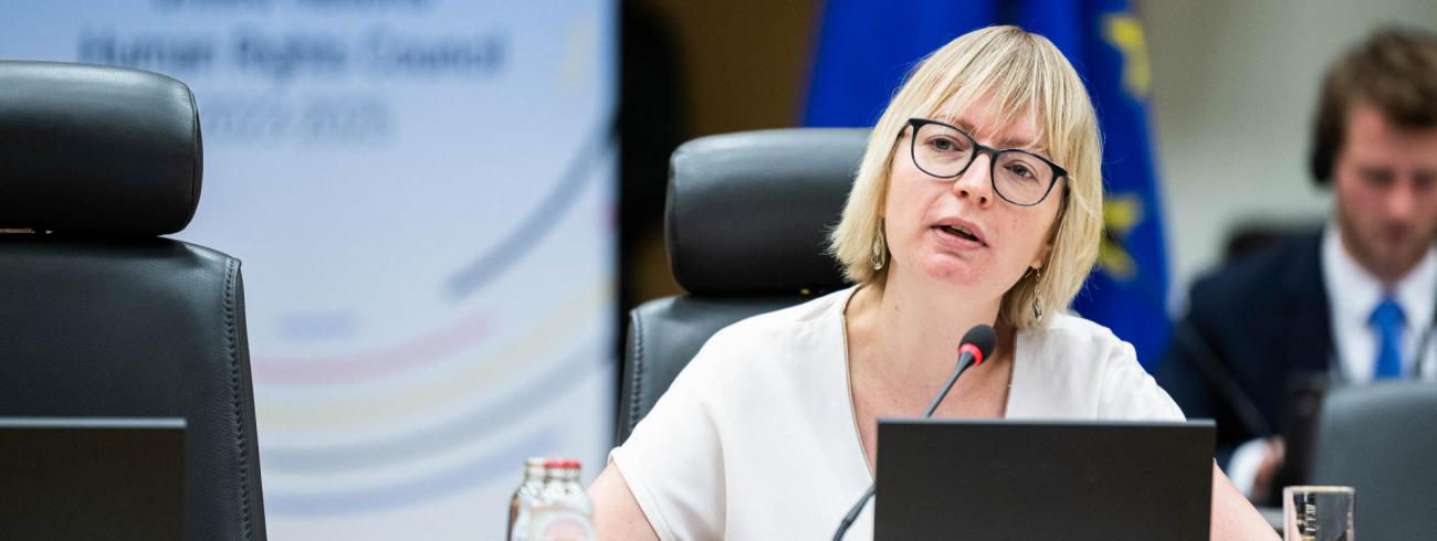 “We kunnen betreuren dat de VN-Mensenrechtenraad geen club is van landen met een goed rapport, maar het is waardevol dat de Raad een reflectie is van de wereld zoals hij is, niet zoals we die zouden wensen”, vindt Veronique Joosten. © rr