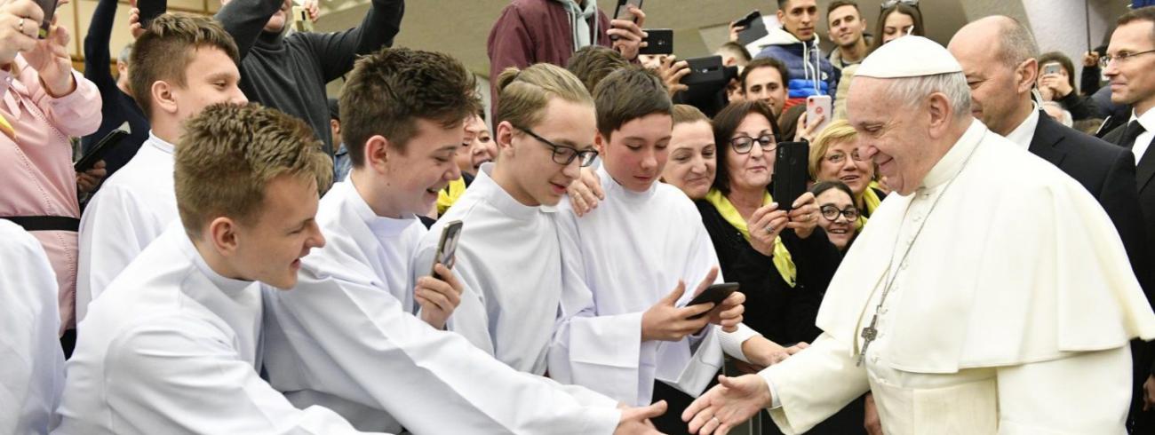 Paus Franciscus tijdens de algemene audiëntie van woensdag 22 januari 2020 © VaticanNews